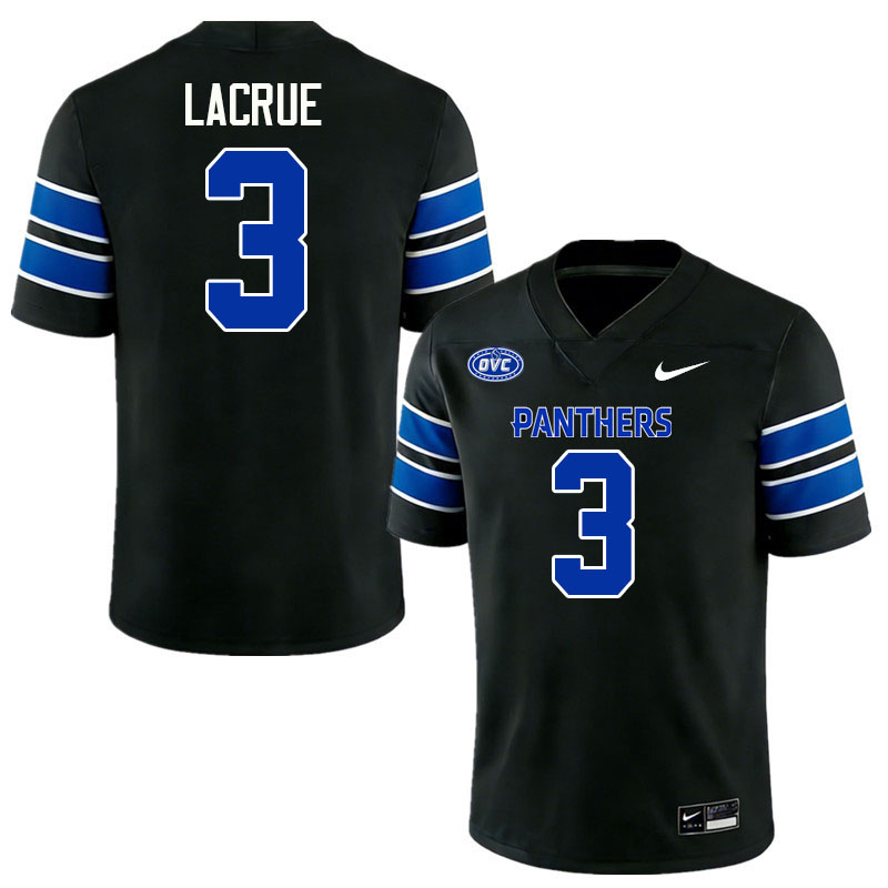 Eastern Illinois Panthers #3 Cole LaCrue College Football Jerseys,Uniforms-Black